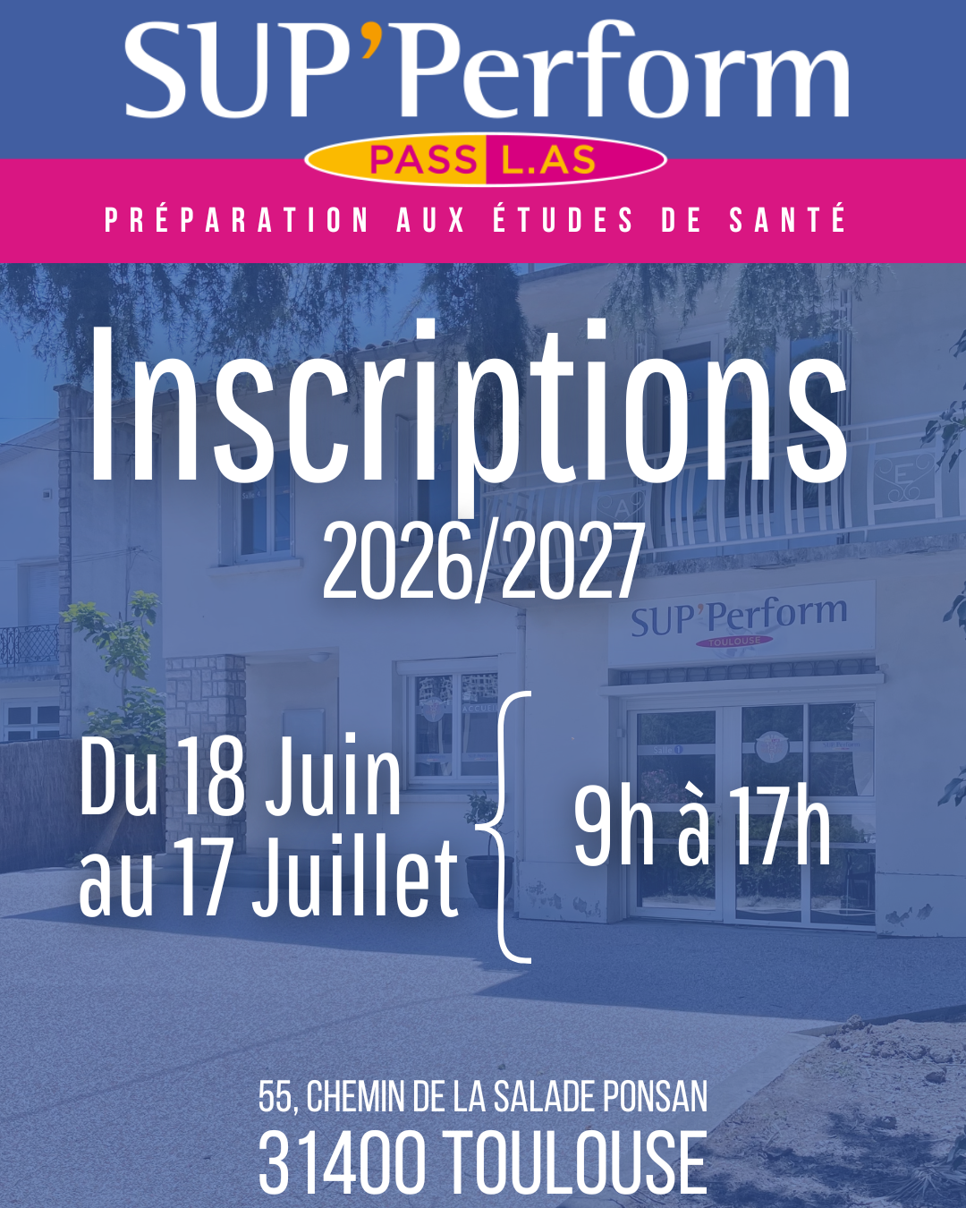 inscription 2026 Toulouse Médecin en blouse blanche