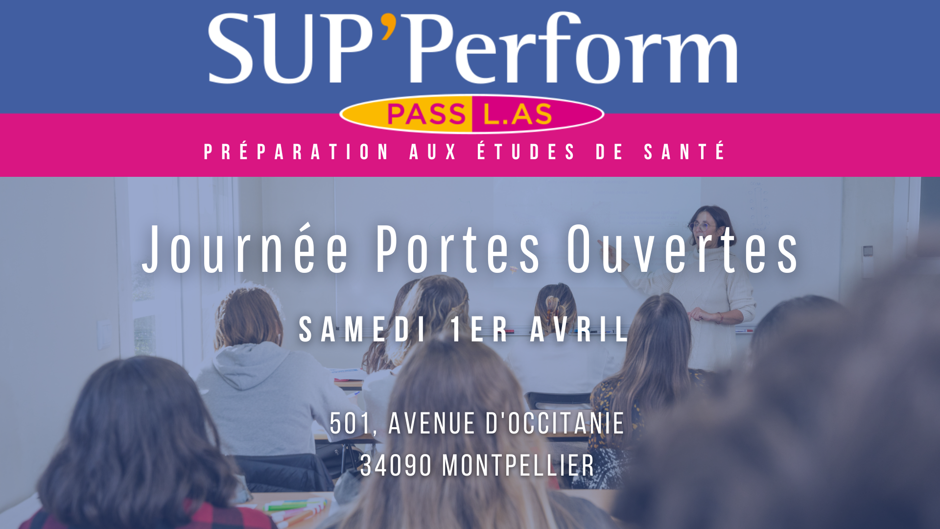 Journée Portes Ouvertes Montpellier : samedi 1er avril 2023