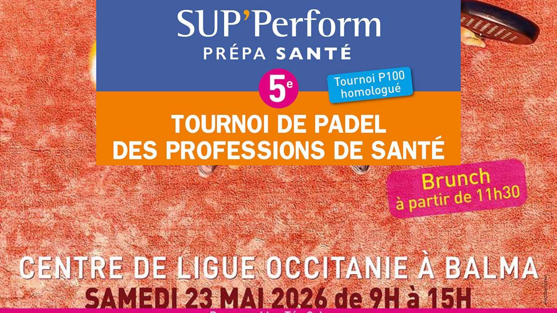 Tournoi de PADEL des professions de santé, Balma, 23 mai 2026
